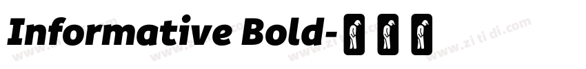 Informative Bold字体转换